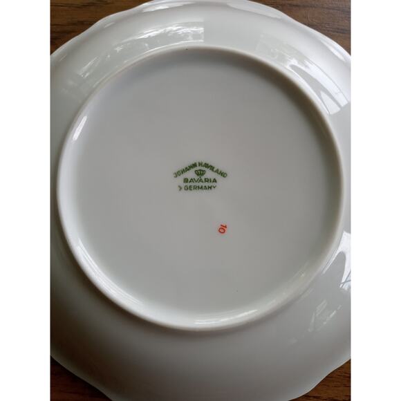 Lot of 6 Vintage Johann Haviland Moss Rose 7" Soup Bowl Collectible - Picture 2 of 4